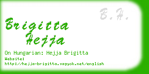 brigitta hejja business card